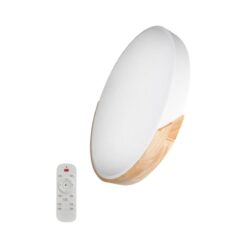 צמוד תקרה | עם שלט | גוף לבן/עץ | OMEGA | OM-VGS50-80W-RC-WHWD | 500Ø | CCT-3 | 80W | VEGAS
