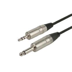 כבל סאונד מקצועי - PL 6.3 (Mono) - PL 3.5 (Stereo) - AUX - אורך כ-2 מטר - PROAUDIO - 103518 - SKL-860