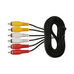 כבל אודיו/וידאו - 3X RCA - 3X RCA - אורך כ-1.5 מטר - MASTER CABLE - 103215