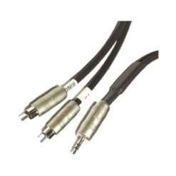 כבל סאונד מקצועי - 2X RCA - PL 3.5 (Stereo) - AUX | כ-2 מטר | PROAUDIO | 103520 | SKL-852