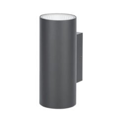צמוד קיר | אפ-דאון | עדן | אפור | EUROLUX | WL-240GR-S/WW | IP65 | 38° | 1800Lm | 2900K | 2X8W