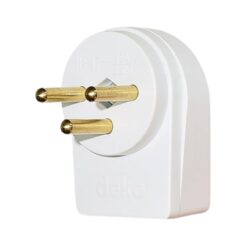 תקע צד ישראלי, תלת פיני - HGR - לבן - DEKO - 6901091 - ILP17