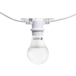 גרלנדה לבנה | 10 מטר | 10 בתי נורה | OMEGA | OM-G10M-10XE27-WH-BT | IP44 |  E27