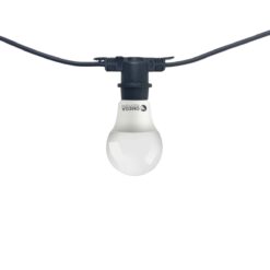 גרלנדה כולל נורות | 10 מטר | בתי נורה | OMEGA | OM-G10M-10X10W-BT | IP44 | E27 | 10X10W | 6500K