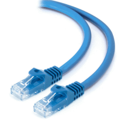 כבל/מגשר - כחול - זכר/זכר- Luggar - CAT6-05-BLU - CAT6 Patch Cord P/Copper 0.5m Blue