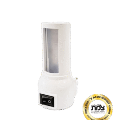 מנורת קיר/קריאה, מתכווננת לשקע - גוף לבן - OMEGA - OM-SHAB-PL3W-W-WH - 2700K/3W