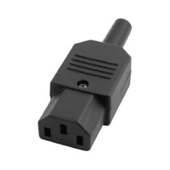 מחבר/שקע C13 להתקנה על כבל, דגם:  Wise Electric - 704550254912 - 230V/10A - EMO-40-V2 ,C13