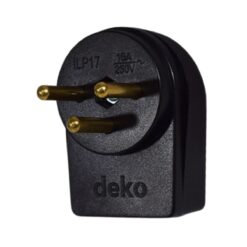 תקע צד ישראלי, תלת פיני - HGR - שחור - DEKO - 6901090 - ILP17