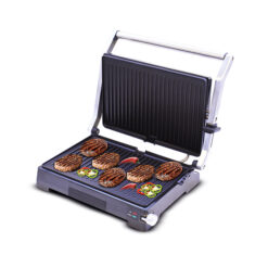 טוסטר לחיצה וגריל נירוסטה 6 פרוסות 2000W, דגם: HEMILTON - 1361 - HEM-1361