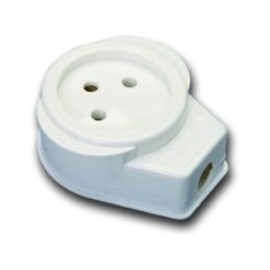 שקע כח (קופלונג) לכבל - הדר דיג - לבן - WAISBORD - 438003 - T-3635