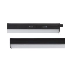 גוף מדף לינארי לד - גוף שחור - EUROLUX - F-LED060BK/CT - IP20 - 660Lm/CCT3 - 8W