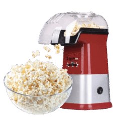 מכשיר להכנת פופקורן "Movie Star", צבע: אדום/כסוף - BENATON - BT-1112 - 1200W
