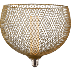 נורת לד רשת כדור פליז, ניתן לעמעום - EUROLUX - GLQ-MER250BG/18K - E27 - 100Lm/1800K - 3.5W