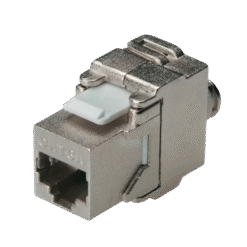 מחבר/קונקטור לכבל רשת - נקבה - Luggar - HP-KJ6A - Keystone Jack CAT6A STP Toolless