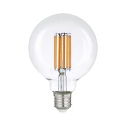 נורת פילמנט לד גלוב, דמוי להט, ניתן לעמעום - EUROLUX - GLSGL951527/W - E27/G95 - 95mm  - 1280Lm/2700K - 15W