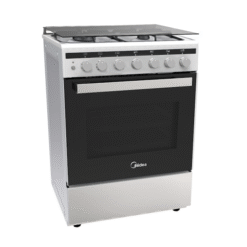 תנור אפייה משולב עומד ברוחב 60 ס"מ, צבע: נירוסטה דגם: MIDEA - 6776 - 24DMS4G113