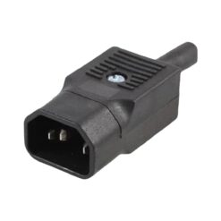 מחבר/תקע C14 להתקנה על כבל, דגם:  Wise Electric - 704550254905 - 230V/10A - EMI-40-V2 ,C14