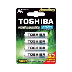 רביעיית סוללות נטענות TOSHIBA | TNH-6GME BP-4C | 2000mAh | NI-MH | AA