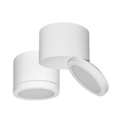 צילינדר ראש מתכוונן צמוד תקרה | לבן | OMEGA | OM-STF-9W-WH-CCT-IP54 | IP54 | Ø75X54 | 100° | 720Lm | CCT-3 | 9W | STEFAN