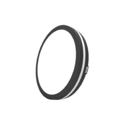 צמוד תקרה/קיר מוגן מים - עגול,  עם טבעת היקפית מוארת, גוף שחור - OMEGA - OM-MONO-50W-CCT-BK - IP65 - 385ØX50Hmm - CCT-3 - 50W - MONO