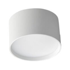 צילינדר צמוד תקרה | לבן | OMEGA | OM-MLK-10W-WH-CCT-D | IP20 | Ø100X75Hmm | 110° | 900Lm | CCT-3 | 10W | MILK DECO
