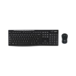 סט מקלדת ועכבר אלחוטיים - צבע: Black, דגם: Logitech - 92000-452-20 - MK270