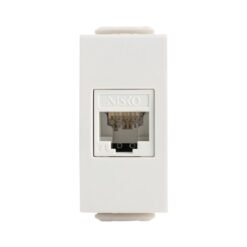 שקע מחשב לא מסוכך | 1M | RJ45 | CAT6A UTP | לבן | ניסקו סוויץ' | NISKO SWITCH | 35020511