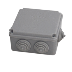 קופסת הסתעפות מרובעת + פטמות - STRONG BOX - 4431 - IP55 - 850C - 100X100