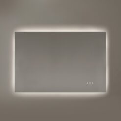 מראה מלבנית מרחפת מוארת ללא מסגרת + הפשרת אדים, ניתנת לעמעום - ASPETTO - MIR-VERONA6X10/CT - IP44 - 600X1000 - 2490Lm/CCT3 - 54W - VERONA Square