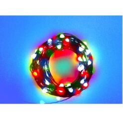 חבל ננו לדים - 100 לדים, 10 מטר - צבעוני - EUROLUX - LED-STRING05100/RGB - 12V