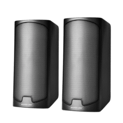זוג רמקולים למחשב עם מפסק + וסת על כבל + כניסת אוזניות USB 2.0 - 6W (2X3W) - צבע שחור - דגם: SILVER LINE - SL-CS130