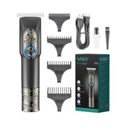 מכונת תספורת מקצועית נטענת עם להבים אפס - שחור - VGR - 104191 - V-963