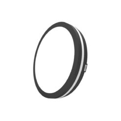 צמוד תקרה/קיר מוגן מים - עגול,  עם טבעת היקפית מוארת, גוף שחור - OMEGA - OM-MONO-60W-CCT-BK - IP65 - 505ØX50Hmm - CCT-3 - 60W - MONO