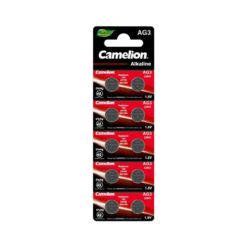 סוללת כפתור אלקליין - CAMELION - AG3-BP10 - LR41/AG3 - 1.5V